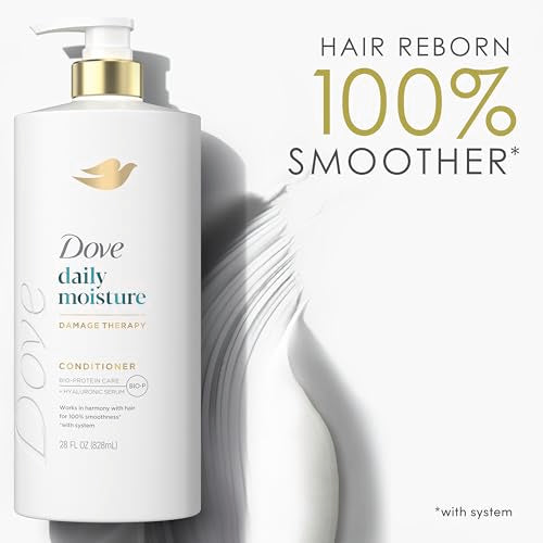 Dove Conditioner Daily Moisture for Dry Hair with Bio-Protein Care Technology and Hyaluronic Serum 28 Fl Oz