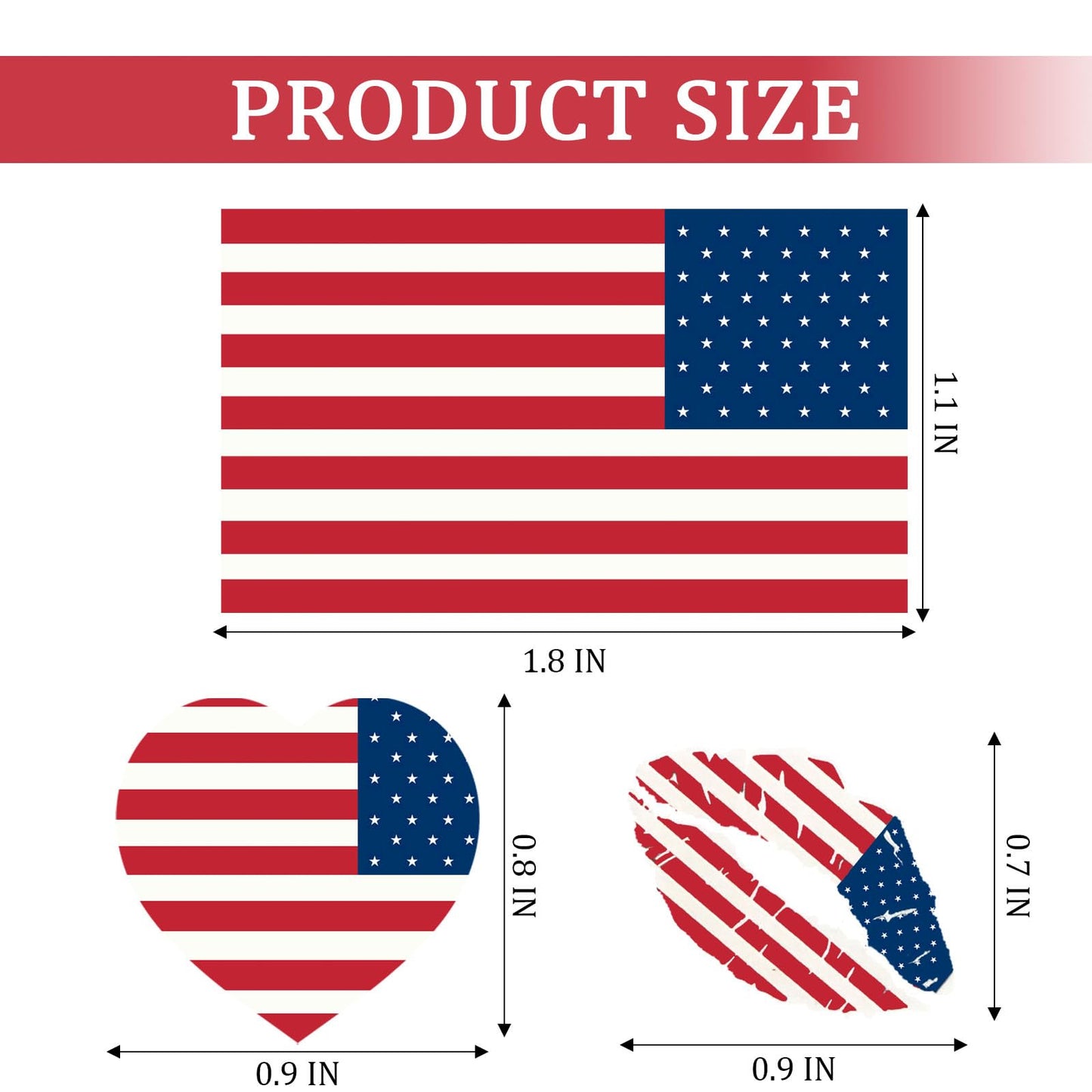 American Flag Tattoos 50 Sheets America USA World Cup Temporary Face Stickers 150 PCS Football Waterproof National Flag Removable Fake Tattoos For Men Women