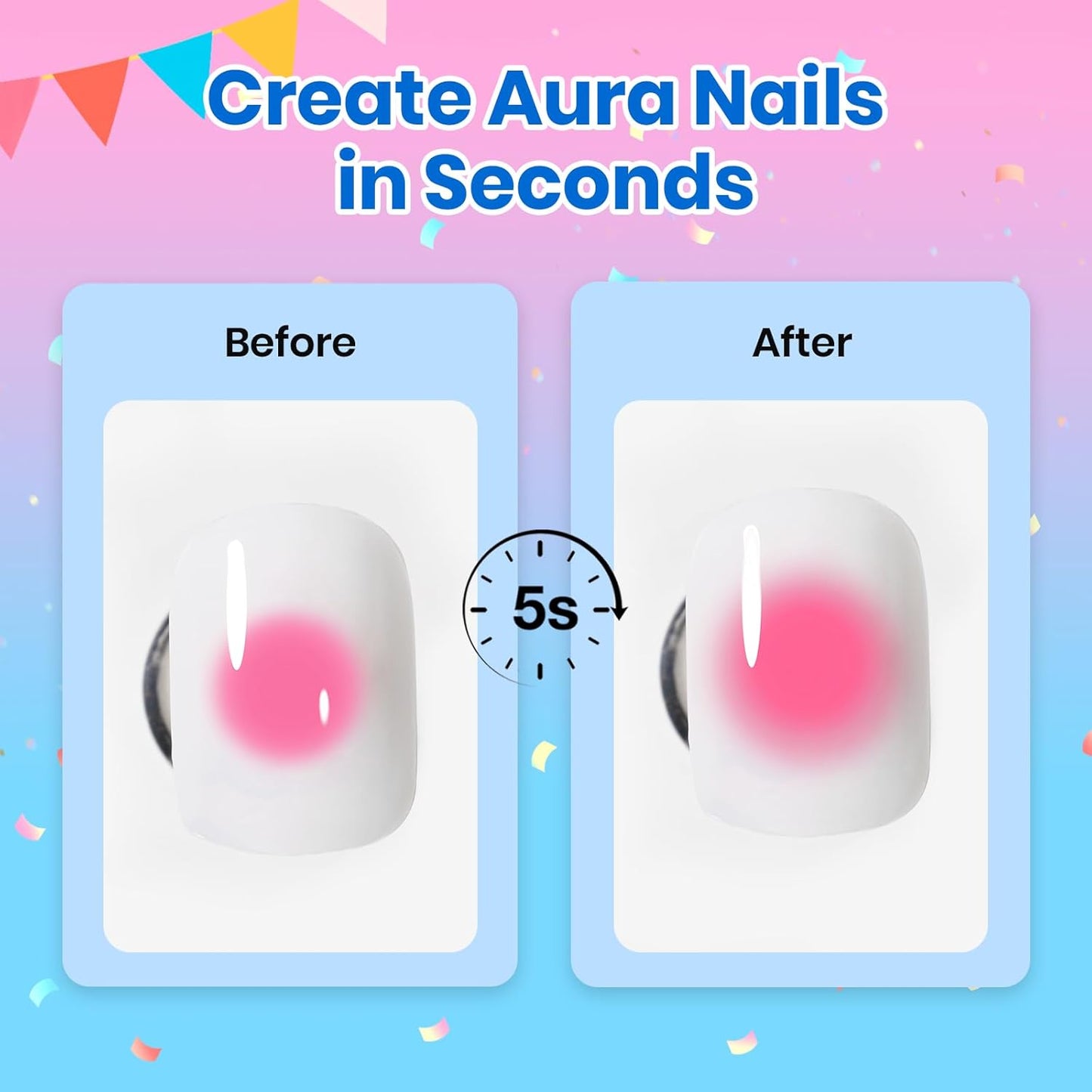 Beetles Blooming Gel - 15ml Clear UV LED Nail Polish for Marble Floral Design | Soak Off DIY Manicure