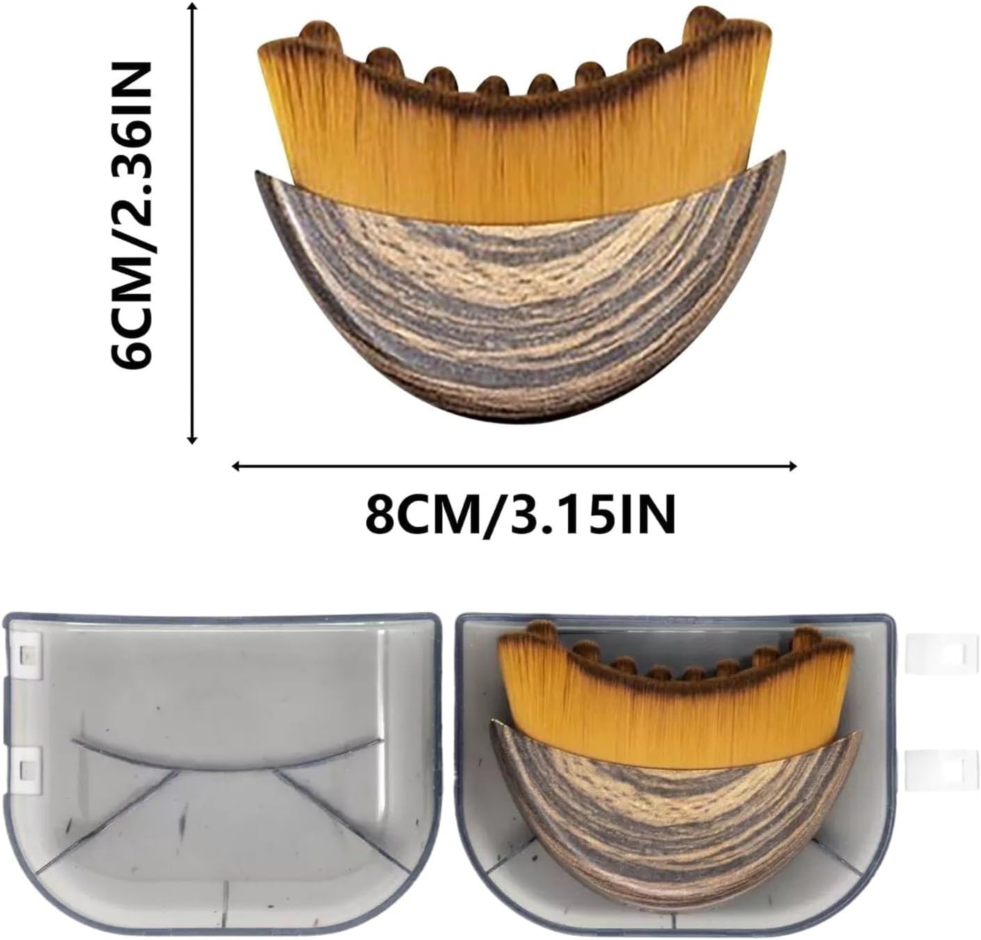 Lymphatic Contour Face Brush Set - Ergonomic Tool for Lymphatic Drainage & Skin Lifting | 2PCS Gua Sha Alternative