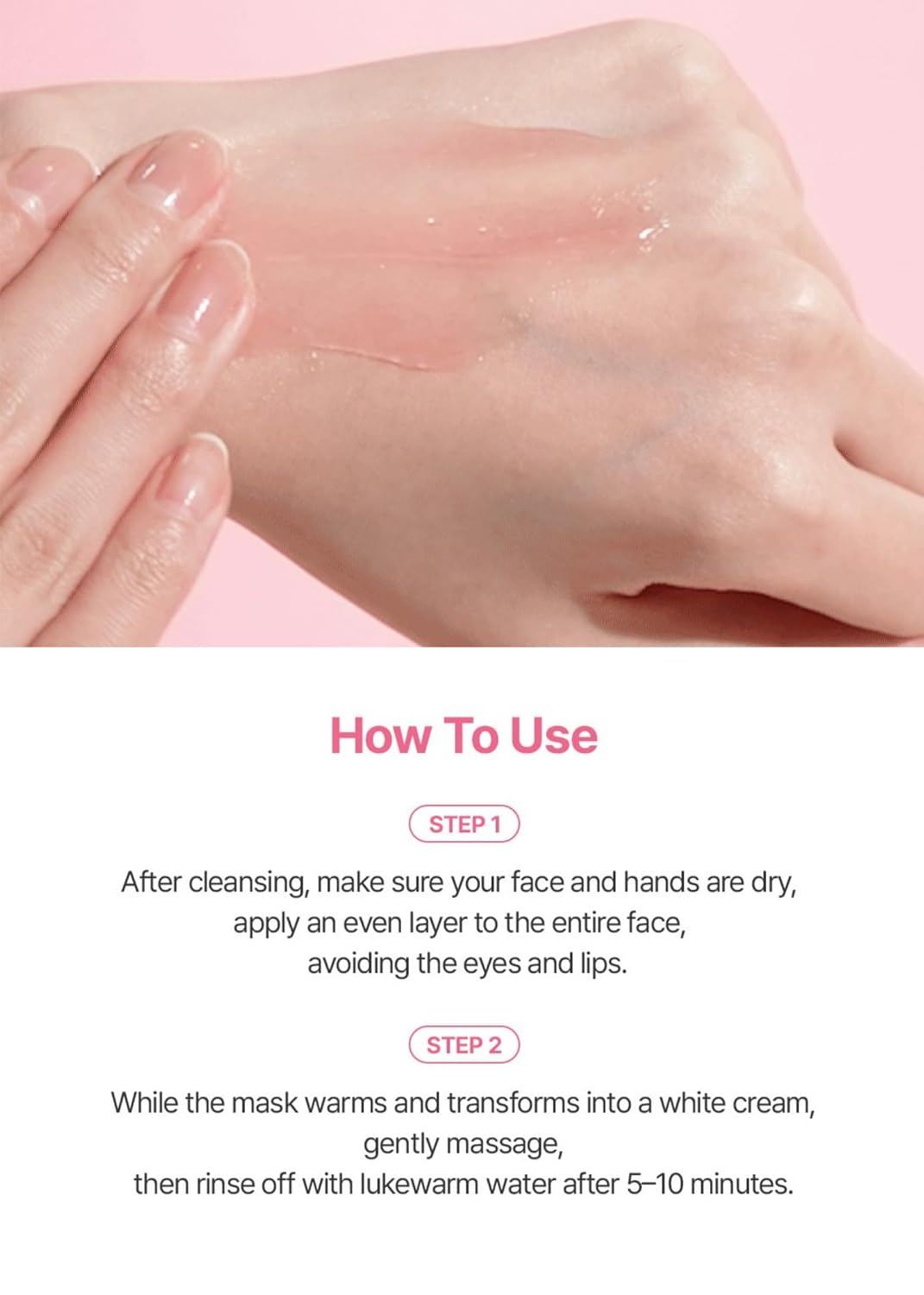 Glutathione Wash-Off Mask - Pink Guava Jelly Face Mask with Vitamin C & Niacinamide for Hydration | 3.17 Fl Oz