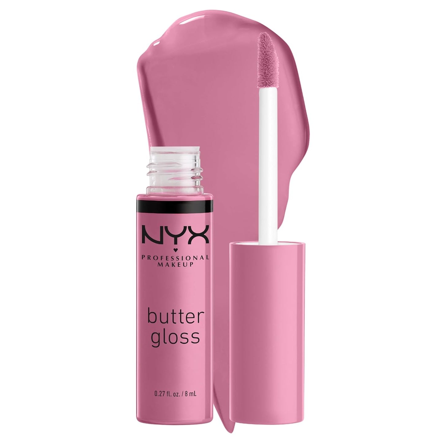 NYX Butter Gloss - Non-Sticky Brown Sugar Lip Gloss Trio | 3 Flavors: Sugar High, Spiked Toffee, Butterscotch