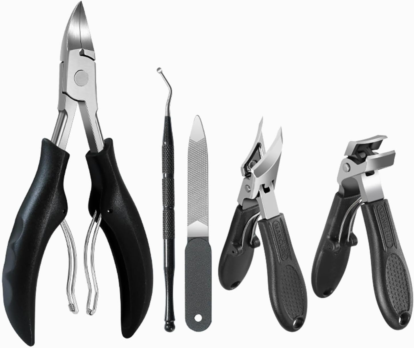 Toenail Clippers for Thick Nails - Heavy Duty Angled Head Design | Ideal for Seniors & Ingrown Toenails