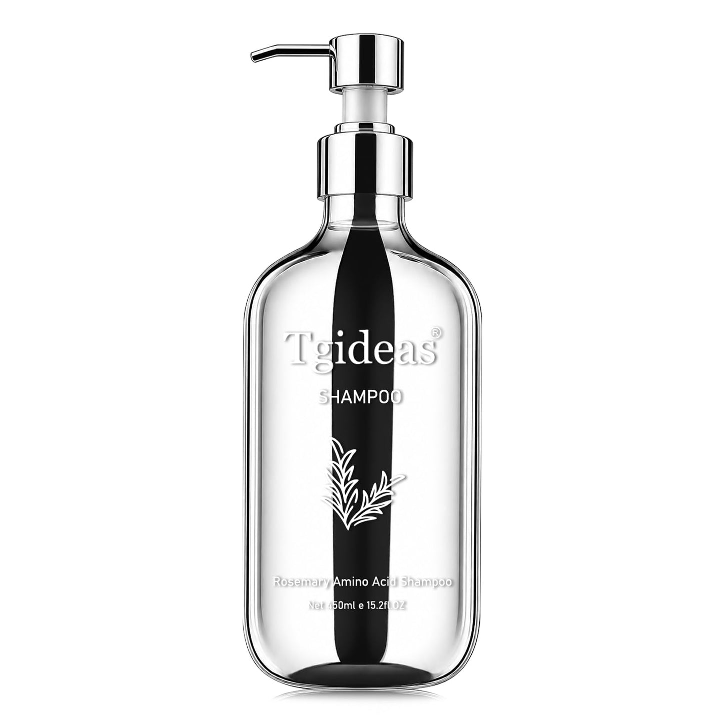 Tgideas Hair Growth Shampoo for Thinning Hair, Biotin & Rosemary Shampoo for Fuller, Thicker Hair, Volumizing & Strengthening Formula with Amino Acids, Dandruff Control for Women & Men - 15.2 fl.oz