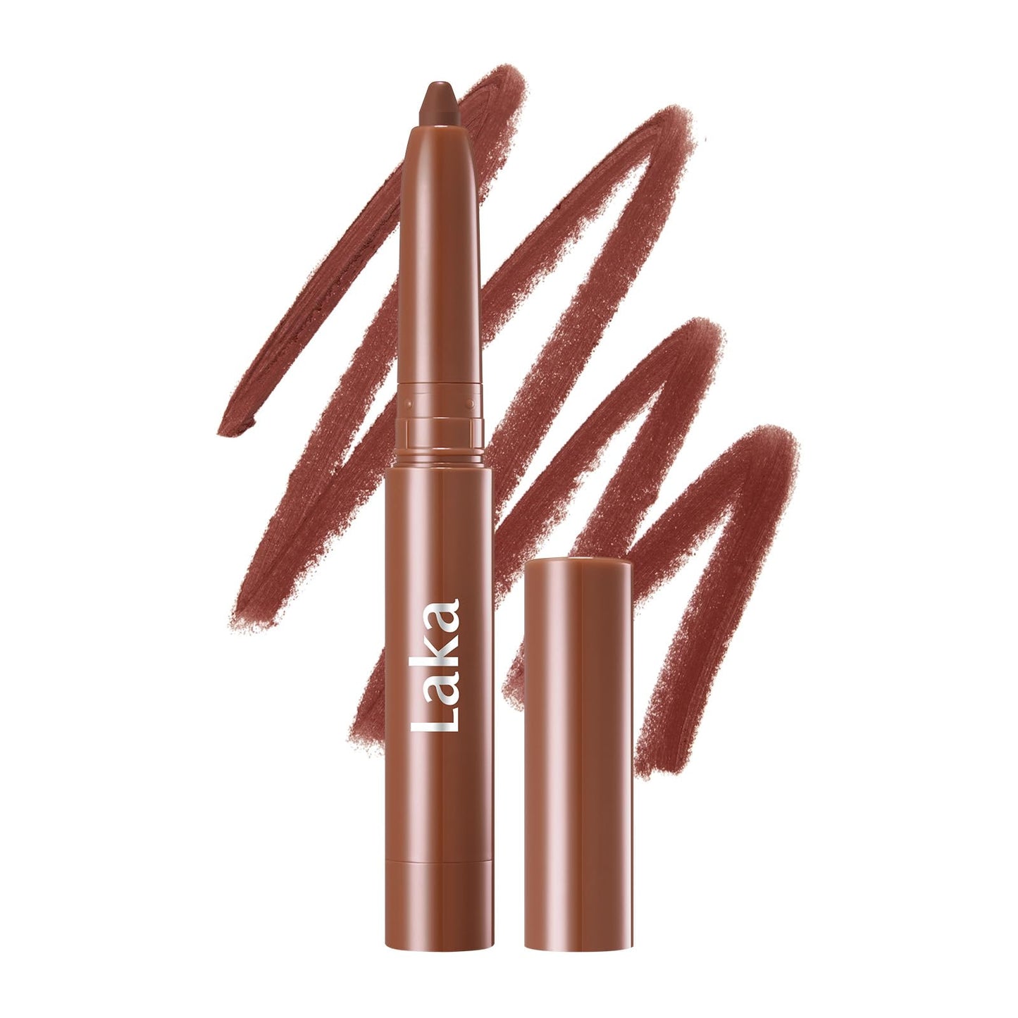 Laka Lip Liner, Brown Lip Liner, Rich Cream Glide Texture, Semi-Matte Finish for Shaping Lips, Smooth Application, K-Beauty, Korean Makeup, 0.02oz, #07 Espresso Temper