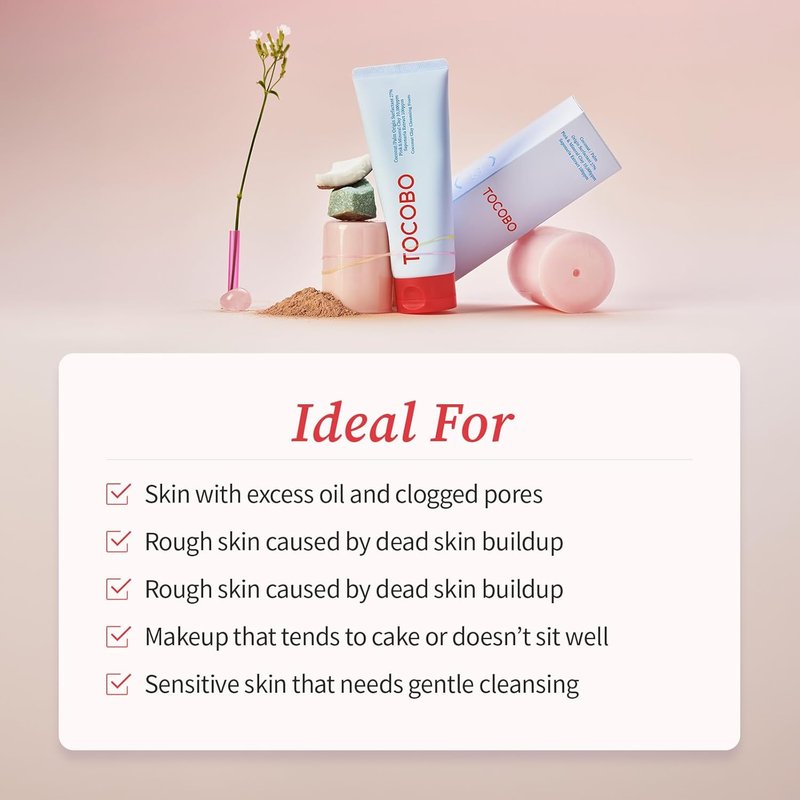 TOCOBO Korean Clay Cleansing Foam - Deep Cleanse & Hydrate | 150 ml