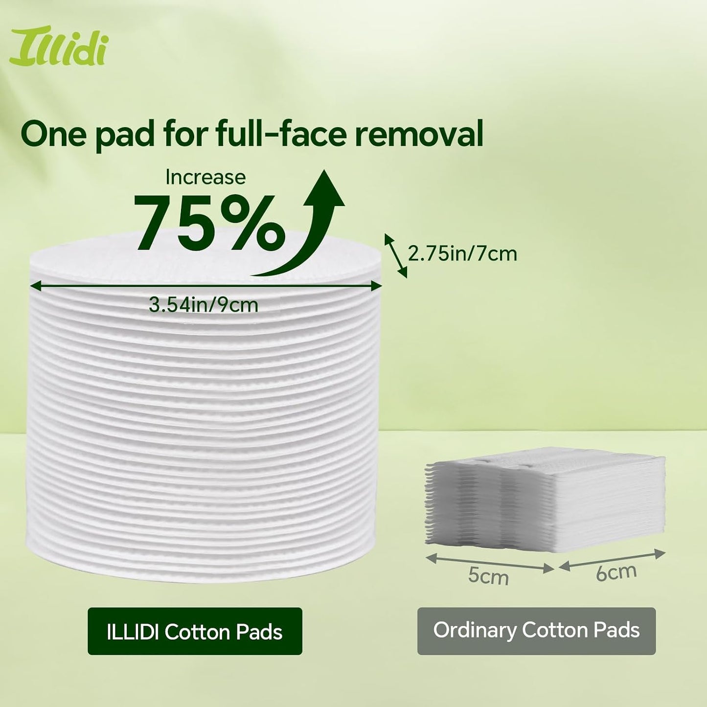 Large Oval Cotton Pads - Multi-Layer Dual-Sided for Makeup Removal & Cleansing | 80 Count