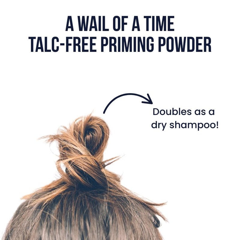 Crybaby Wax A Wail of a Time Talc-Free Priming Powder, Aluminum-Free Pre-Wax Body & Face Powder, Oil & Moisture Absorbing, Dry Shampoo Alternative, 3 Oz