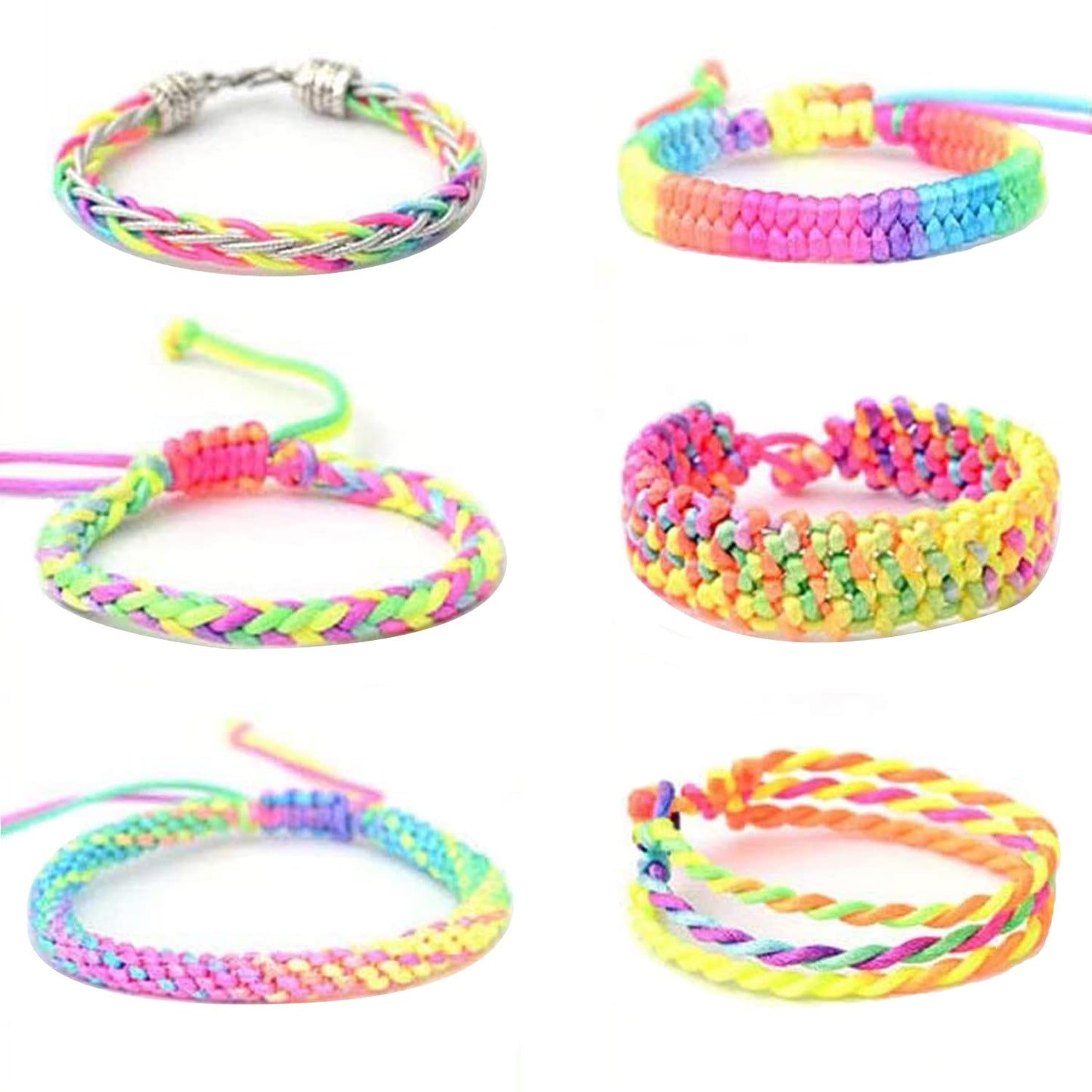 LUSTEMBER 1mm Stretchy Bracelet String, Sturdy Rainbow Elastic String Elastic Cord for Jewelry Making, Necklaces, Beading and Crafts