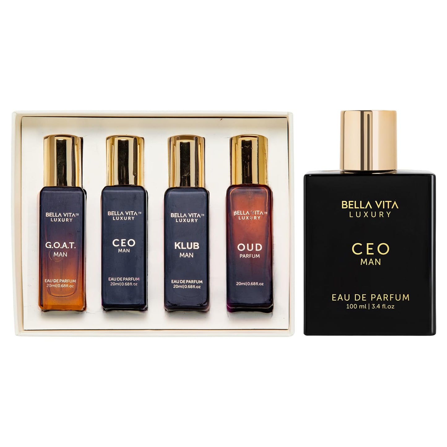 Luxury CEO Men's Gift Set - Long-Lasting Cologne with Lemon, Lavender, Tonka & Agarwood | Perfect for Him