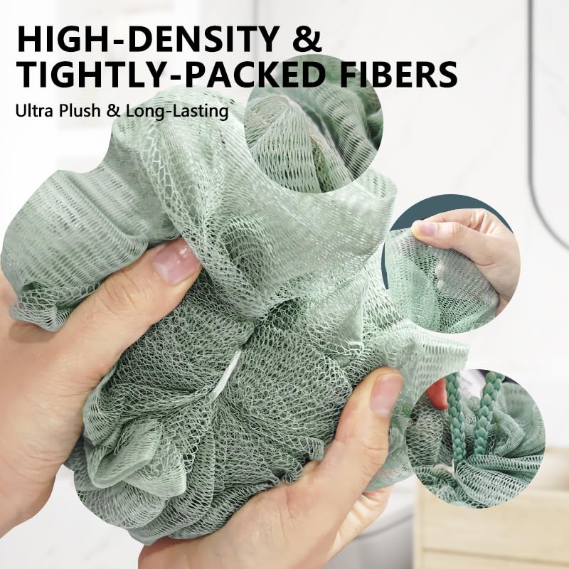 Exfoliating Shower Loofah Sponge - 4 Color Body Scrubber