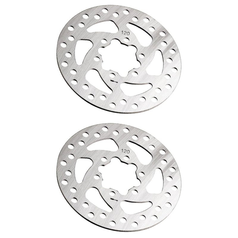 POPETPOP 1 Pair 120mm Bike Disc Brake Rotor, Disk Brakes Accessory For Bike, Bicycle Brake Pads For Mountain Road Bmx Bike (square Hole)