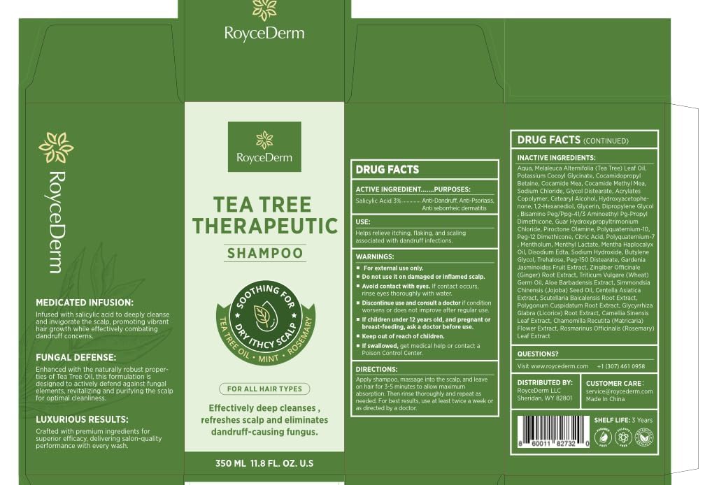 Roycederm Tea Tree Antifungal Scalp Care Set – Pre-Shampoo Scrub + Tea Tree Antifungal Shampoo + Hydrating Conditioner – Itchy & Dry Scalp Relief, Dandruff & Folliculitis Treatment