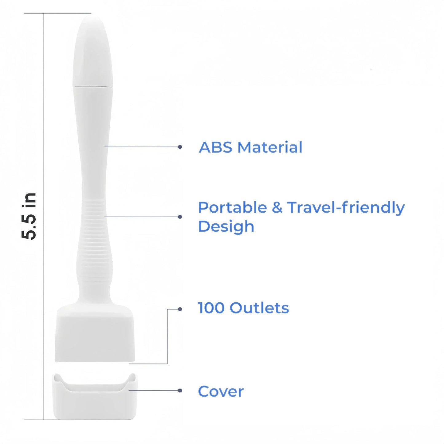 Dermastamp for Hair & Beard Micro-exfoliating Tool for Women and Men
