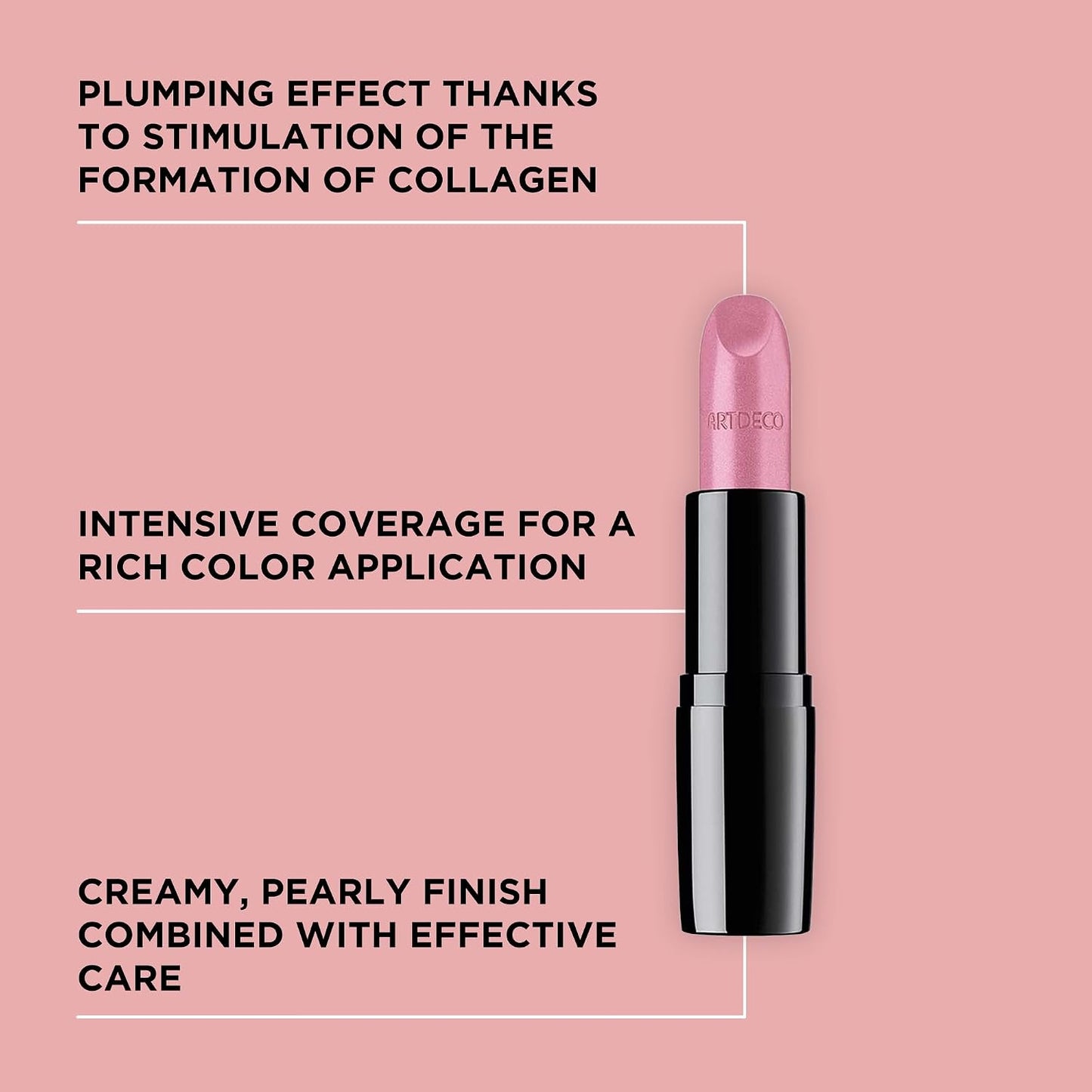 Perfect Color Lipstick - Frosted Rose | Glide-On Rich Color with Plumping Effect, 0.14 Oz