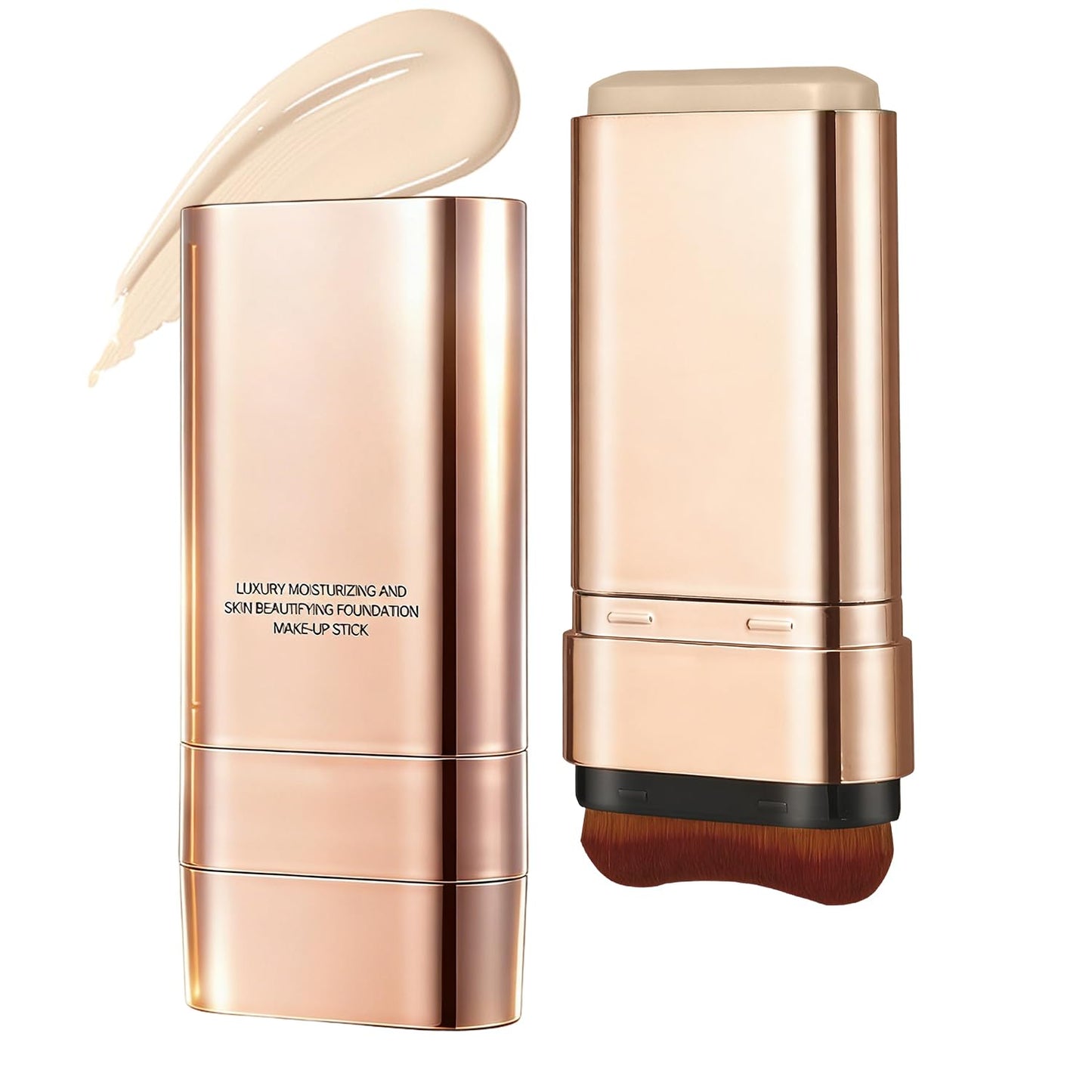 Flawless Dual-Ended Foundation Stick - 3-In-1 Contouring Cream, Full Coverage, Lightweight | #02 Natural Color