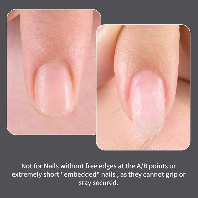Makartt Dual Nail Forms - Long Almond Shape Molds for Gel Extensions | 280 Pcs, 14 Sizes, Reusable DIY Manicure