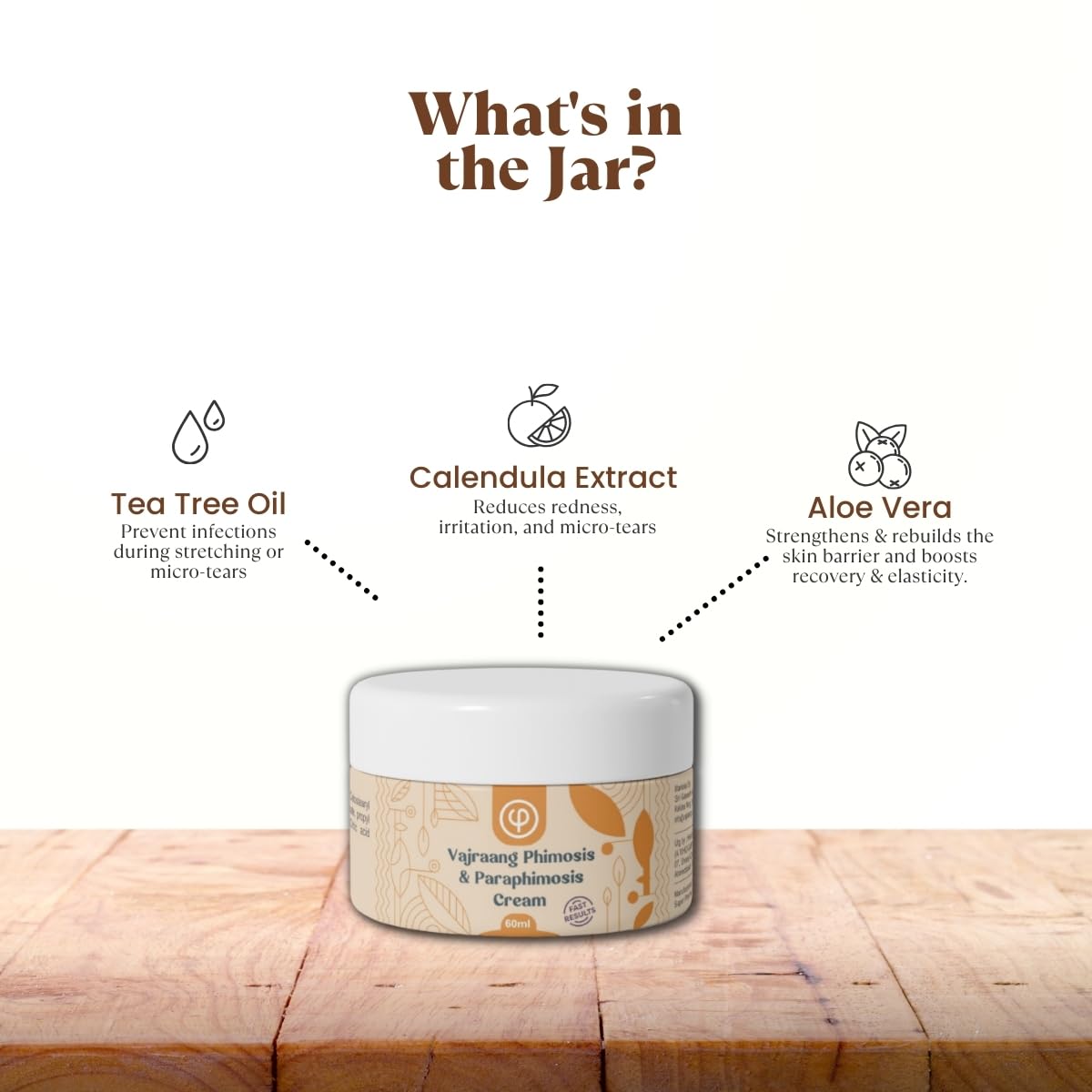 Vajraang Phimosis & Paraphimosis Cream – Steroid-Free Skin Recovery | Relieves Skin Tightness, Reduces Discomfort | for Daily Use | 60-Day Tube (1)