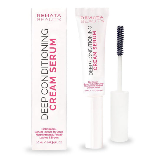 RB RENATA BEAUTY Lash & Brow Deep Conditioning Cream Serum – Rich Conditioning Cream for Lashes & Brows – Nourish, Repair & Protect for Eyebrows and Eyelashes – Post-Treatment Aftercare & Daily Use