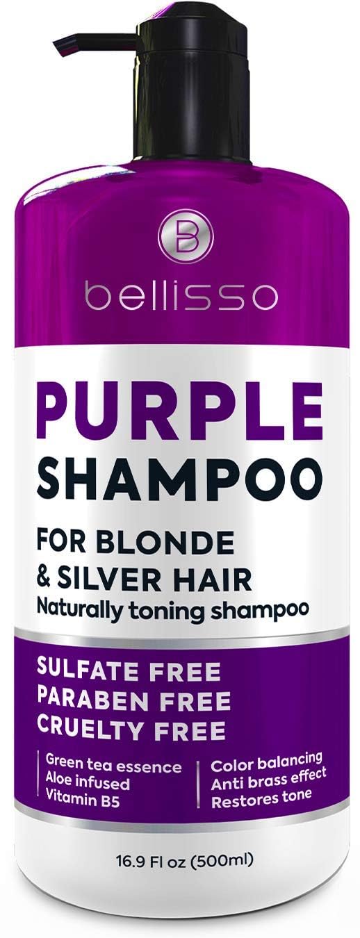 Purple Shampoo Toner for Blonde Hair - Sulfate & Paraben Free | Eliminate Brassy Tones for All Hair Types