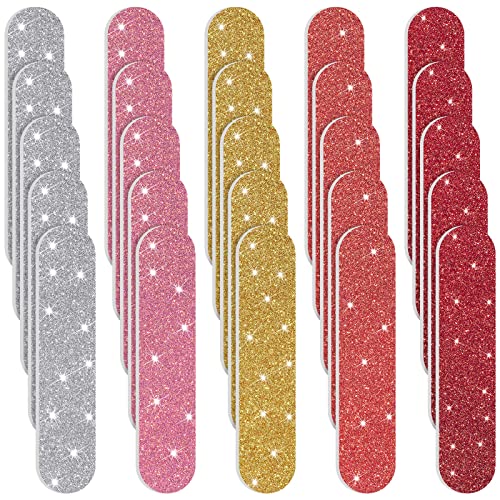 150 Mini Nail Files Bulk - Disposable Emery Boards for Nails, Natural & Acrylic