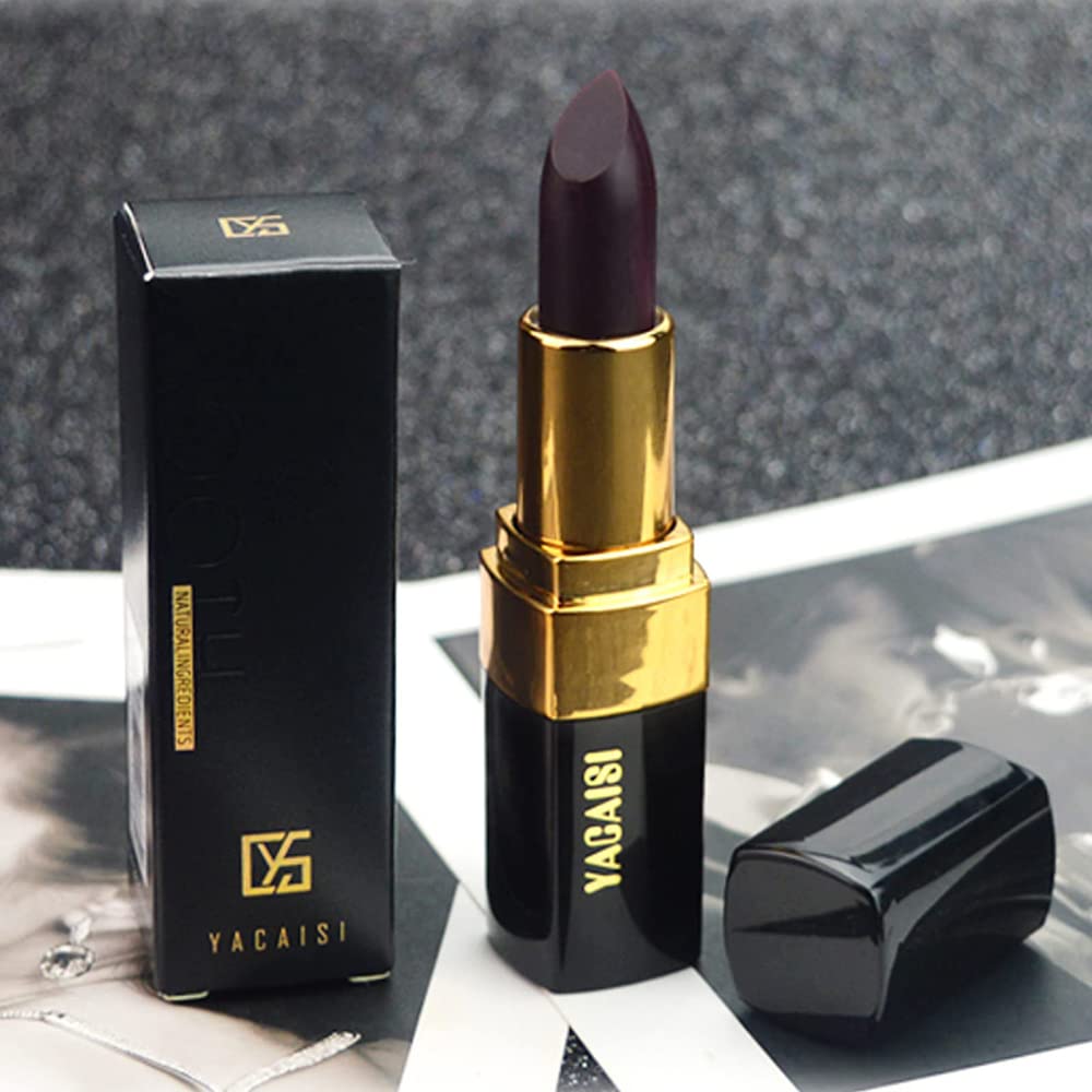 Color Changing Lipstick - Magic Lip Balm That Transforms from Black to Brick Red | Natural Moisturizing Formula for Women