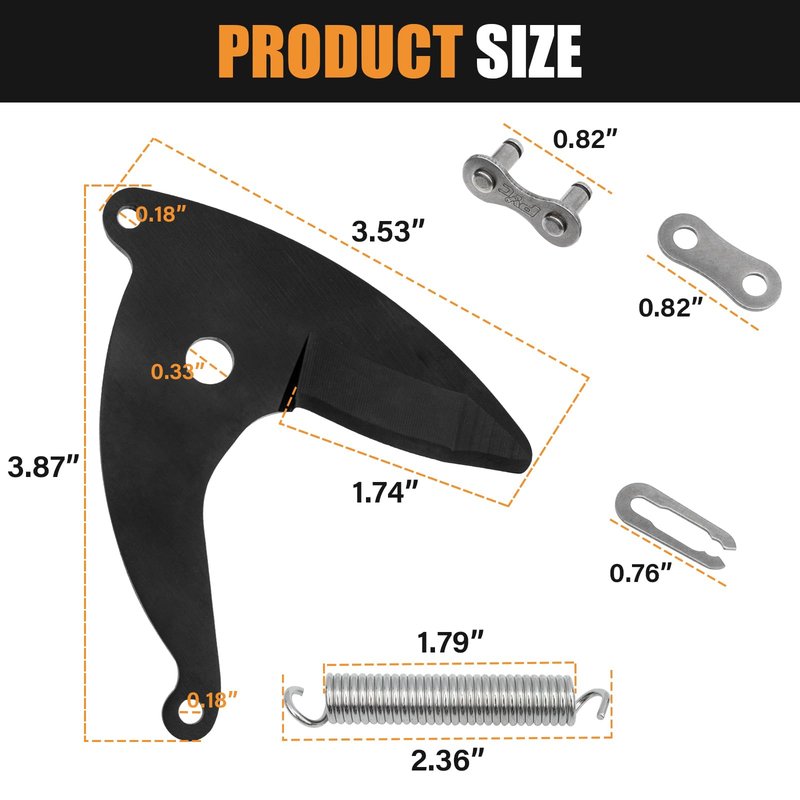 1026293 Branch Cutter Blade Replacement for Fiskars Multi-Function Branch Cutters UPX82, UPX86, UP82, UP84 and UP86, Branch Cut Blade with Spring and Spare Chain
