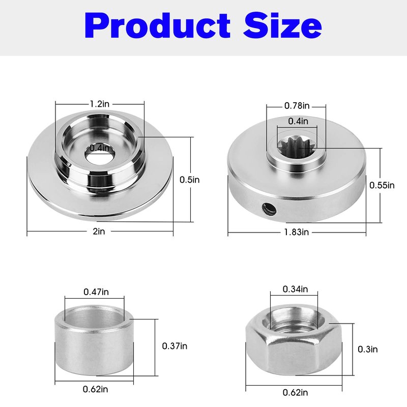 Trimmer Blade Kit Hardware Compatible with Echo SRM 225 Brush Blade Conversion Kit C535000160 C535000150, Replacement Echo Brush Cutter Attachment Fits All SRM Series Except The High Torque Version