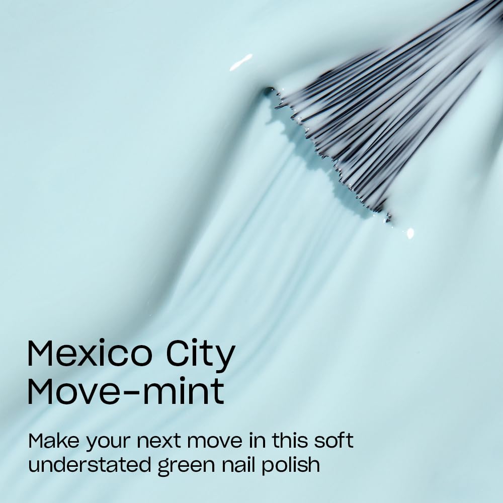 OPI Nail Lacquer Mexico City Move-mint | Opaque Soft Green Crème Chip Resistant Nail Polish | Mexico City Collection