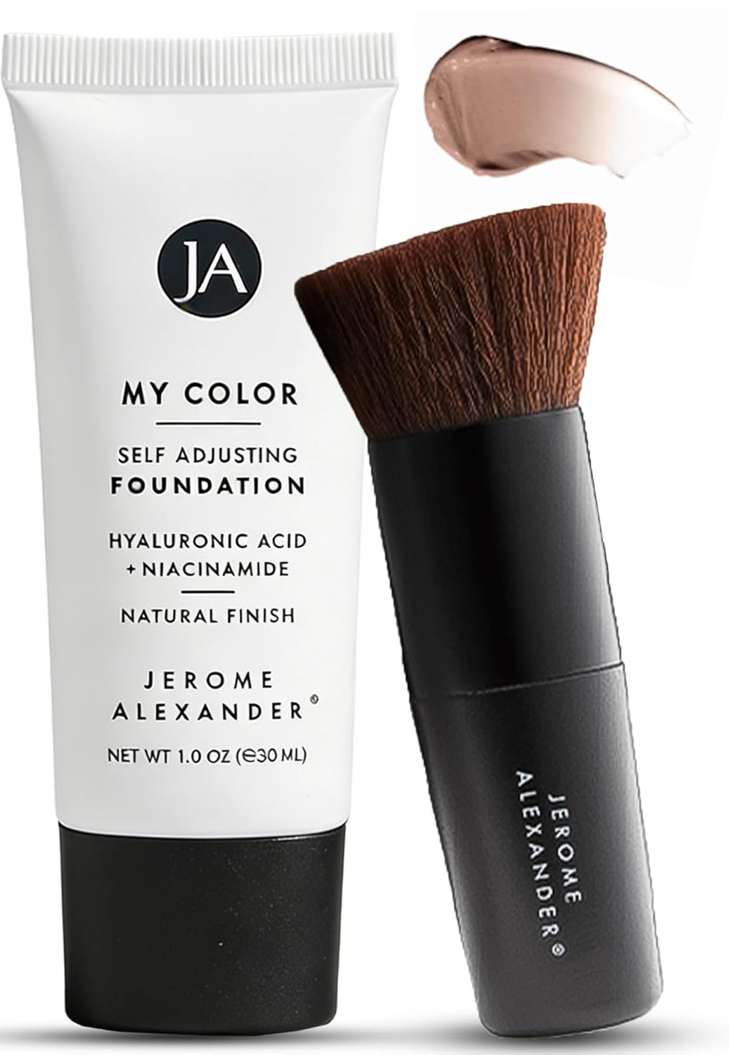 Jerome Alexander My Color Self-Adjusting Foundation - Hydrating Lightweight Face Makeup with Skincare | Light, 1 oz