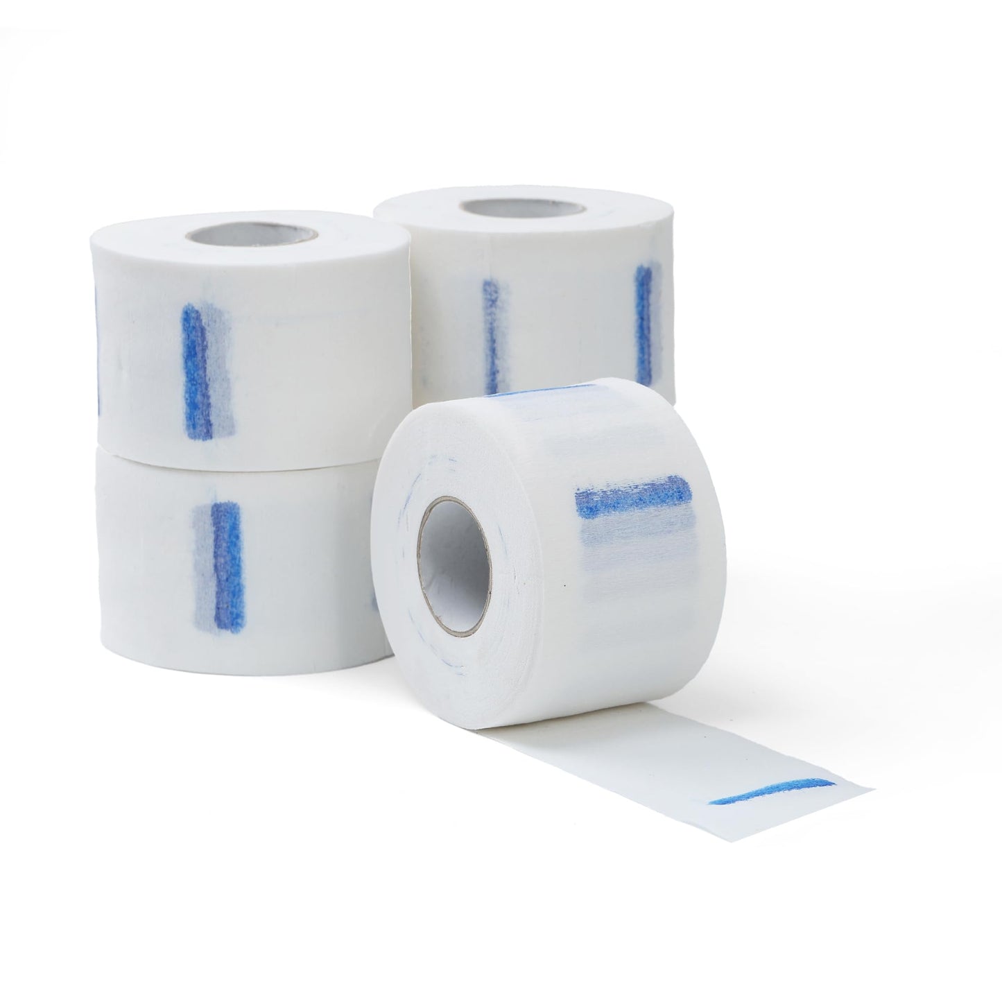Kalinnee Professional Barber Neck Paper, 5 Rolls with 500 Strips, Disposable Stretchy Paper for Salon Haircut, Waxing, hair coloring Neck Strips (White)