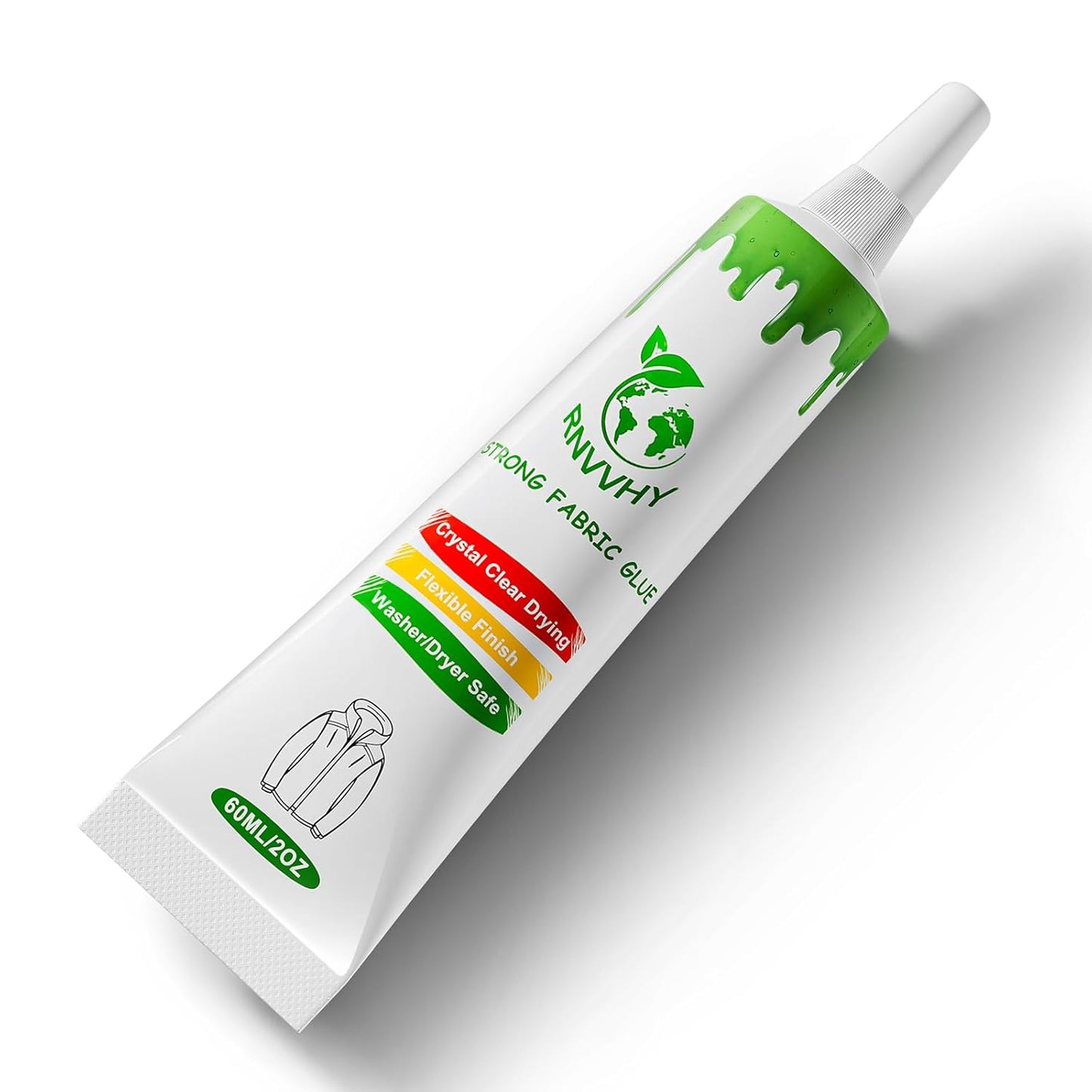 Permanent Fabric Glue - Super Strong Clear Adhesive for Clothing, Patches, Leather & More | 60ml