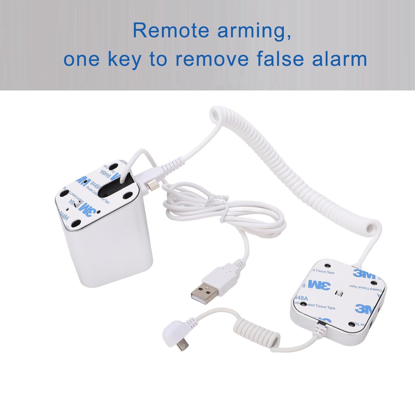 Display Stand, Anti Theft Cell Phone Display Stand, 95‑120dB Security Alarm, Fast Charging Infrared Remote Control Unlock for Exhibition(for Android Port, Without claw)