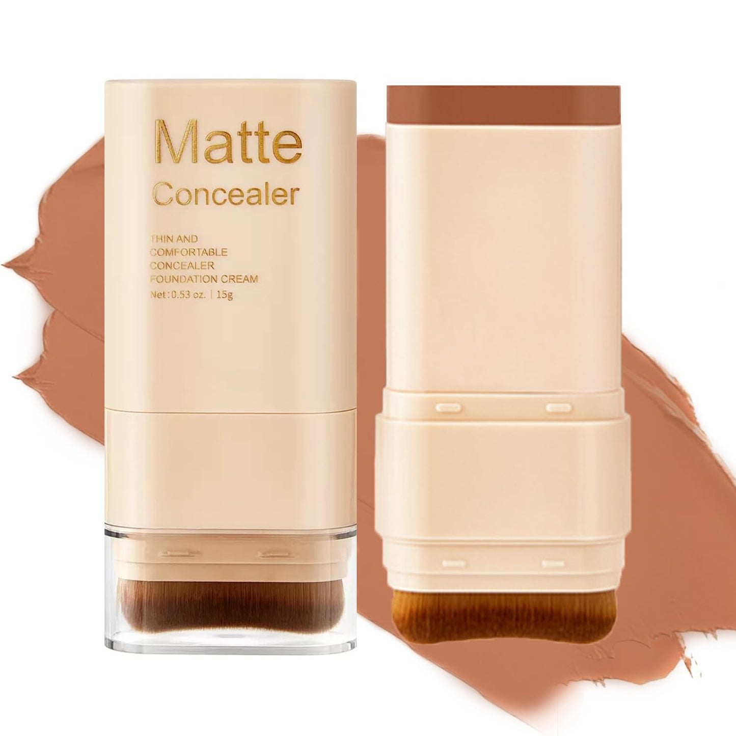 Skin Tint Foundation Stick - Full Coverage Tinted Moisturizer with SPF | Dewy Finish #02