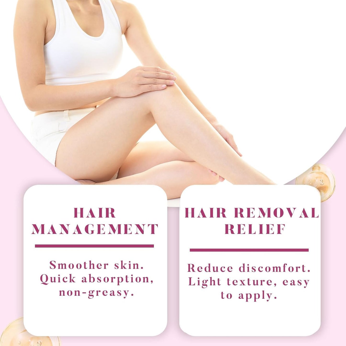 Cyperus Rotundus Oil Hair Removal Serum - Moisturizing & Soothing Herbal Formula for All Skin Types | Peppermint Infused