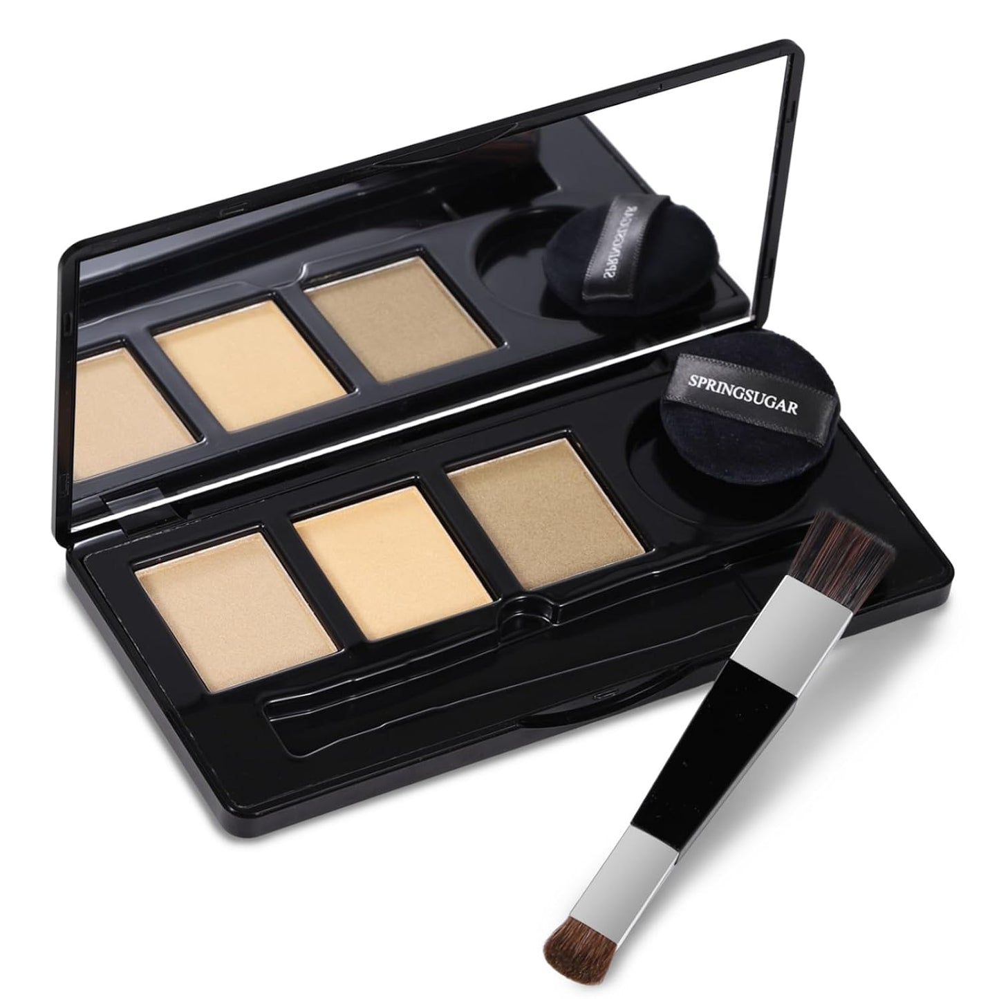 Root Touch Up Hair Color - Blendable Gray Coverage Powder for Thinning Edges | 48H Sweat Resistant, Natural Finish - Blonde