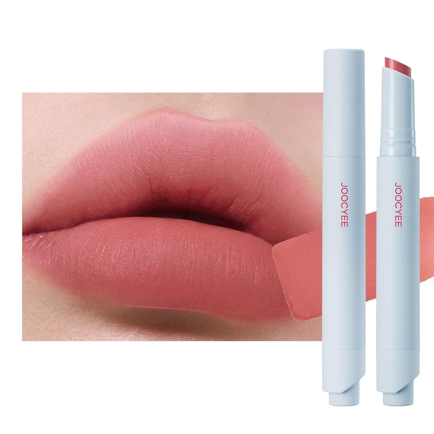 Velvet Rouge Matte Lipstick Pencil - Lightweight, Waterproof, High Pigment Lip Color | Buildable Coverage in Nude