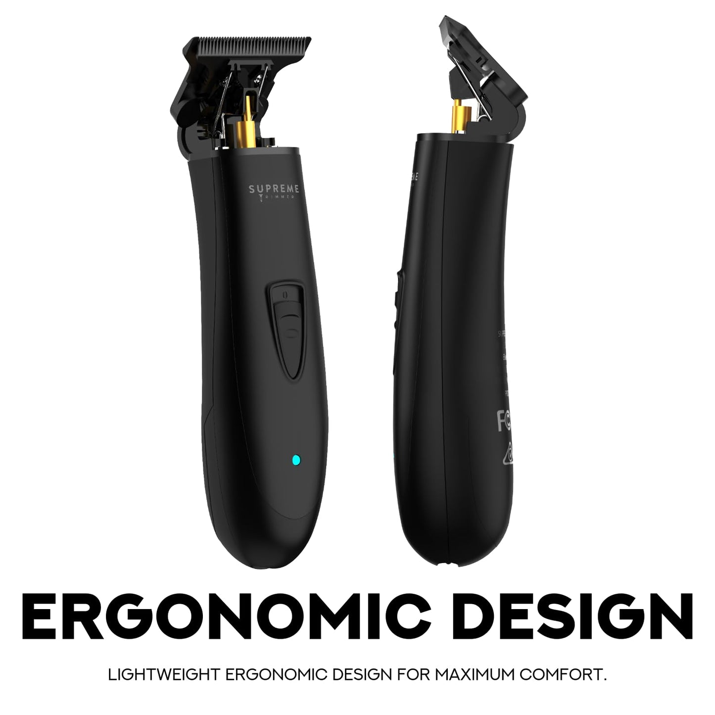 Supreme Trimmer T Shaper - Quiet Cordless Beard & Hair Trimmer for Men | 120 Min Runtime, Low Noise, Zero-Gap DLC Blade | Ideal for Sensitive Skin, Kids & Elderly | ST5190