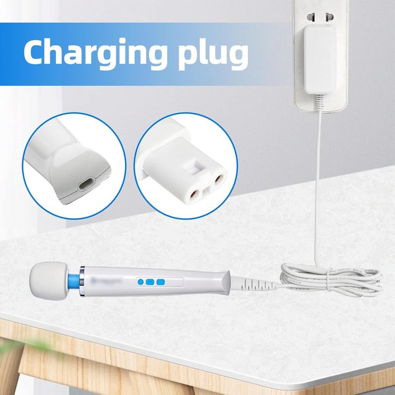 10 Volt Power Cord Adapter Charging Cable，for HV-270 Magic Wand Rechargeable Charger,Charger Adapter Compatible with Magic Wand Hitachi Rechargeable Cordless Massager HV-270