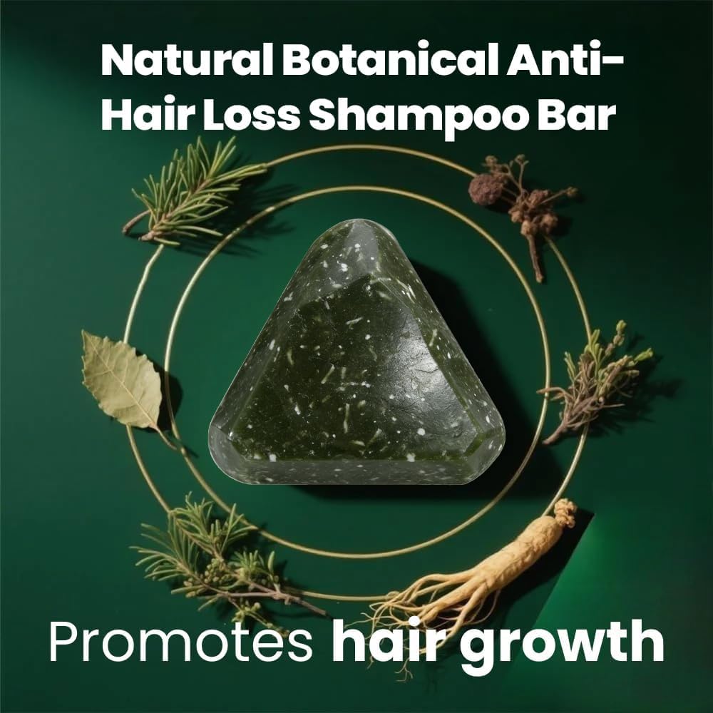 Yoracarekorean Scalp Shampoo Revival Bar,Rosemary Amino Acid Shampoo Bar,Natural Botanical Hair Care Bar for Strengthening & Thinning Hair,Gentle Hydrating Solid Shampoo