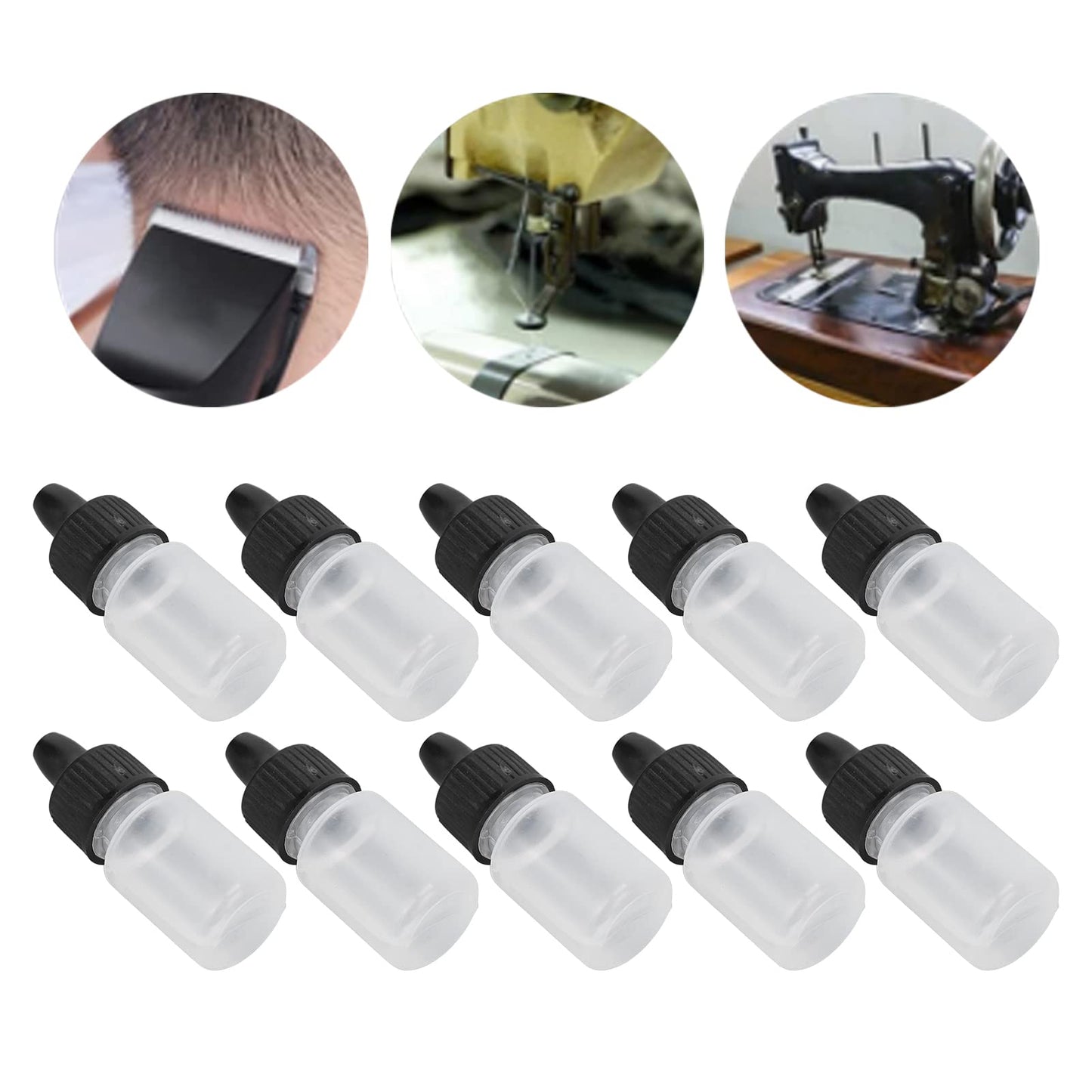 Shaver Lubricant, 10pcs Shaver Maintenance Lubricant Hair Trimmer Repair Oil Reduce Friction Prevent Trimmer Blades Sewing Machine Repair Oil for Electric Clippers Trimmers