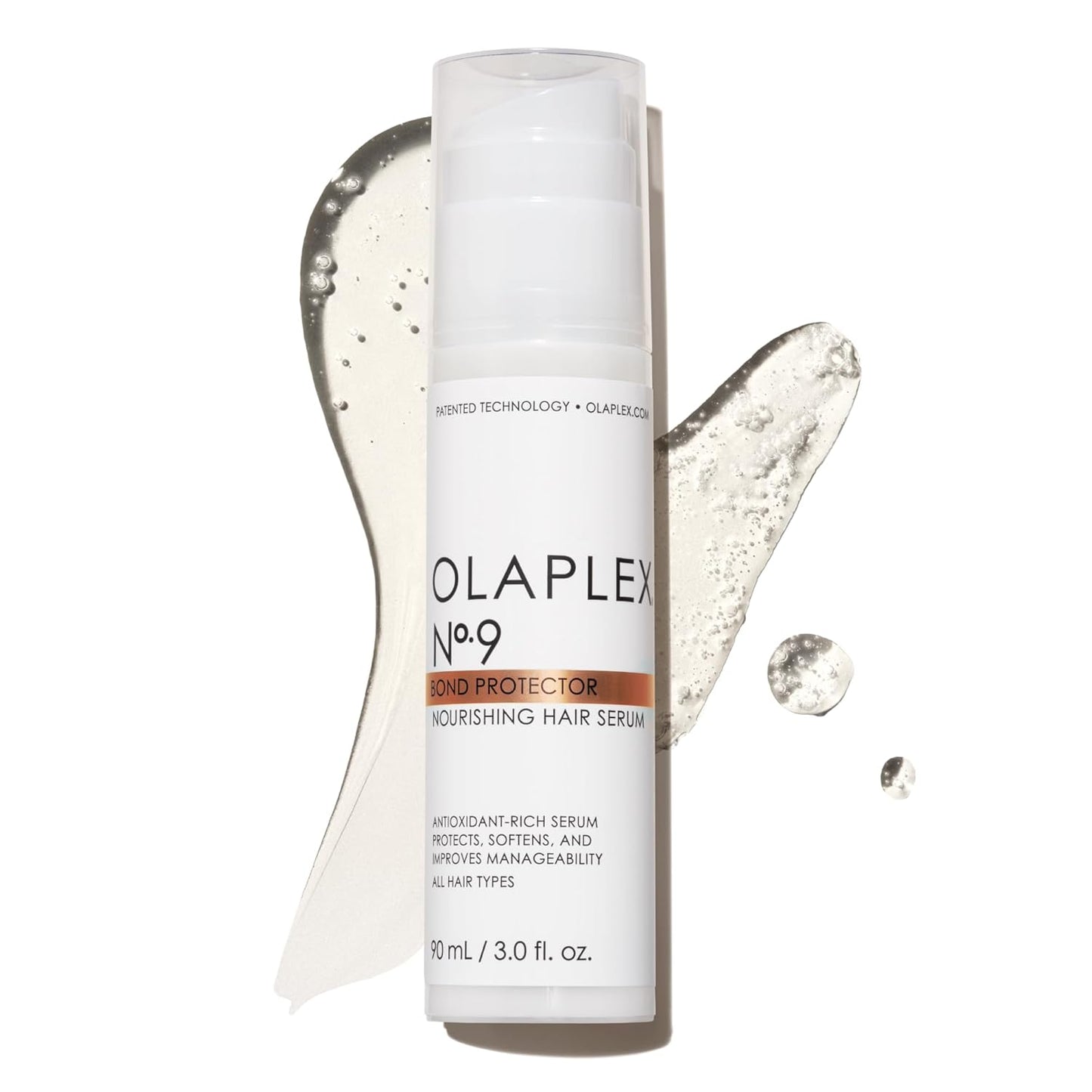 Olaplex Nº. 9 Bond Protector Serum - Nourishing Heat Protectant for All Hair Types | 90 mL / 3.0 Fl Oz