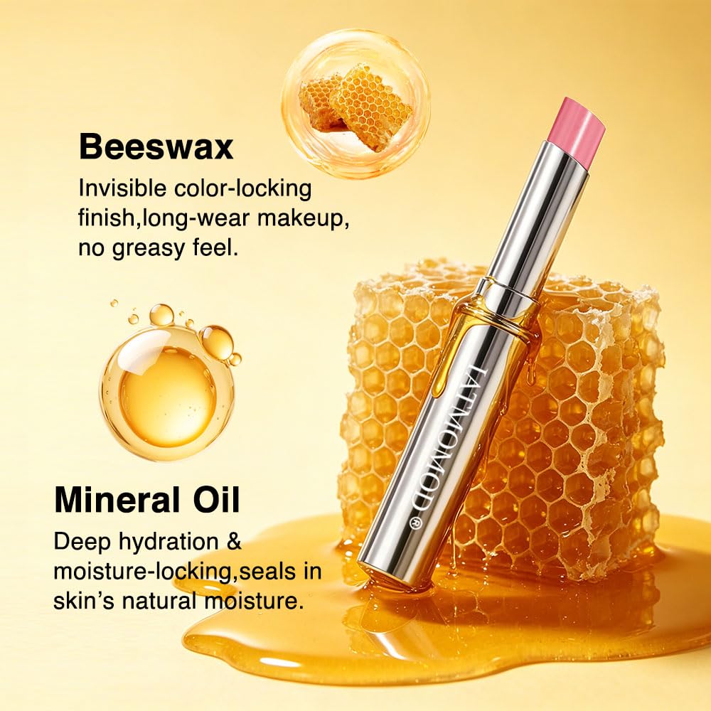 IATMOMOD Honey Hydrating Tinted Lip Balm 02 Pink
