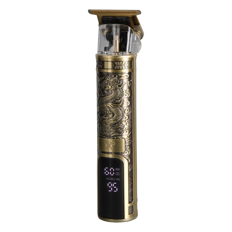 Cutting Edge T-Blade Trimmer for Men, Hypoallergenic T-Blade Trimmer with 4 Guide Combs (1 2 3 4mm) LCD Screen, Rechargeable 120 Minute Run-Time, Bump-Free & Irritation-Free, Dragon Ergonomic Design