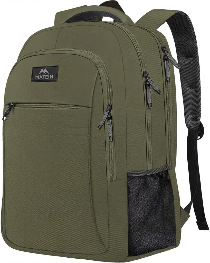 MATEIN Travel Laptop Backpack - Anti-Theft Water-Resistant Bag for 15.6" Laptops | Grey