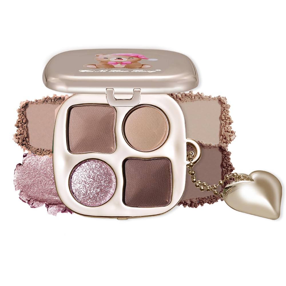 Warm Neutral Nude Eyeshadow Palette - Matte & Shimmer, High Pigment | Mini Everyday Makeup for All Eye Colors