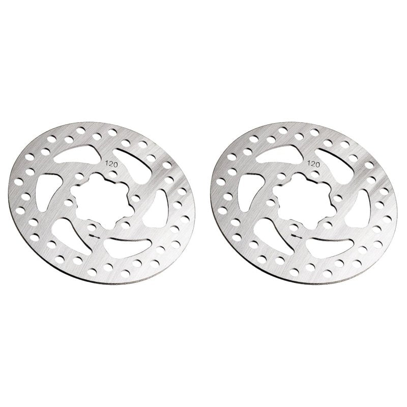 POPETPOP 1 Pair 120mm Bike Disc Brake Rotor, Disk Brakes Accessory For Bike, Bicycle Brake Pads For Mountain Road Bmx Bike (square Hole)