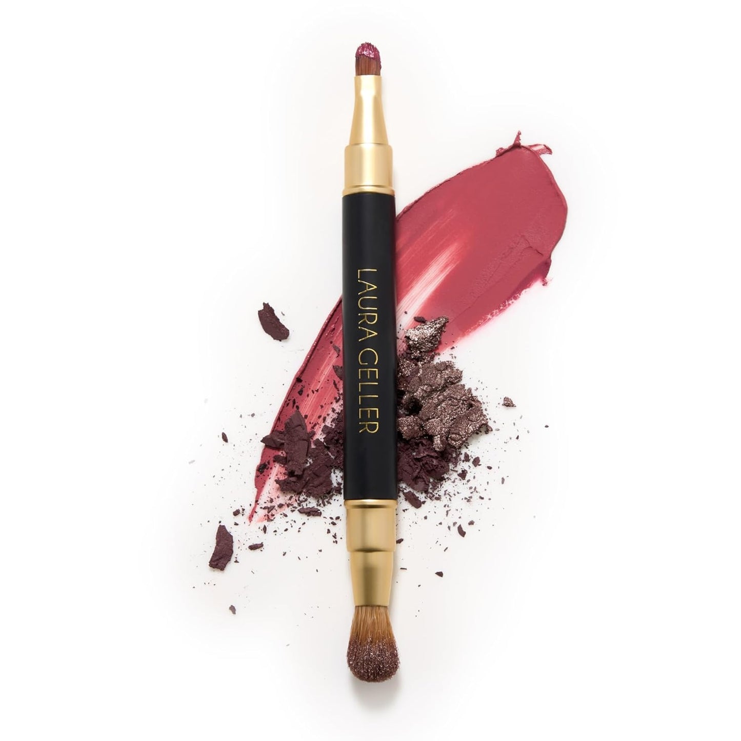 Professional Makeup Brushes - Cruelty-Free Dual-Ended Lip & Eyeshadow Brush Set | 22 Pieces