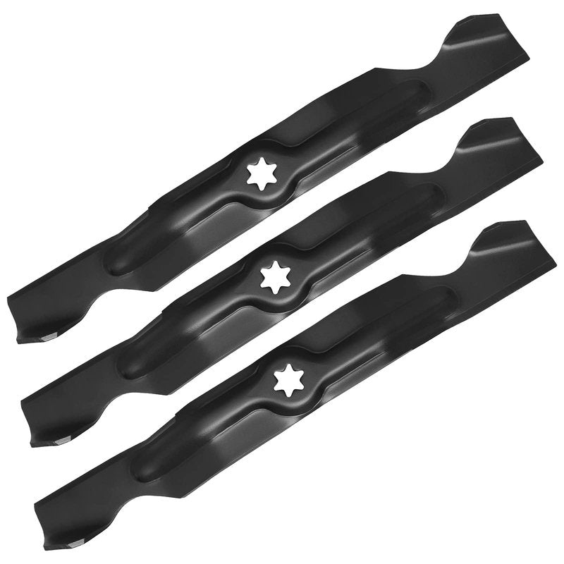 budrash 942-04053C Mower Blades Fit for Cub-Cad et RZT 50" Tractors, 742-04053 High Lift Blade Fit for Cub-Cad et Troy Bilt LT1050 LTX1050 50" Deck 742-04053A 742-04123, 942-04123, 3 Pack