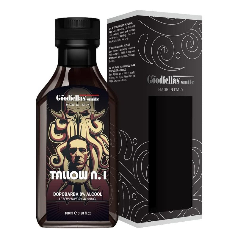 The Goodfellas' smile Alcohol-Free Soothing Aftershave Splash/Tonic, 100 ml, 3.38 oz (Tallow n.1/Floral & Wood)